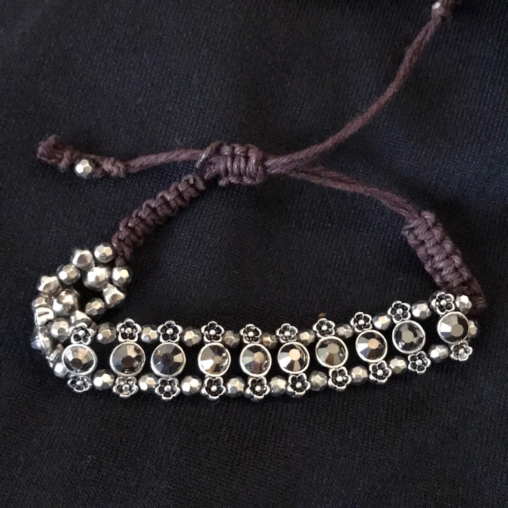 RHINESTONE SLIDING KNOT BRACELET